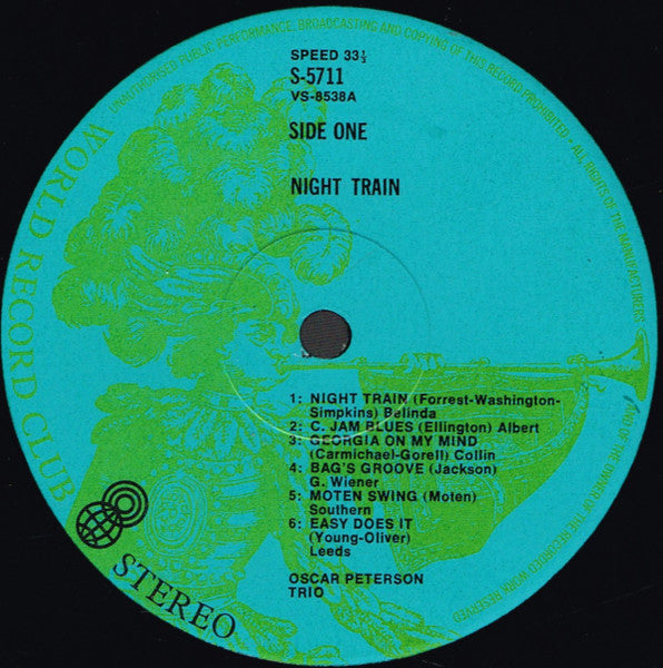 The Oscar Peterson Trio – Night Train LP vinyl record, image 3 of 9