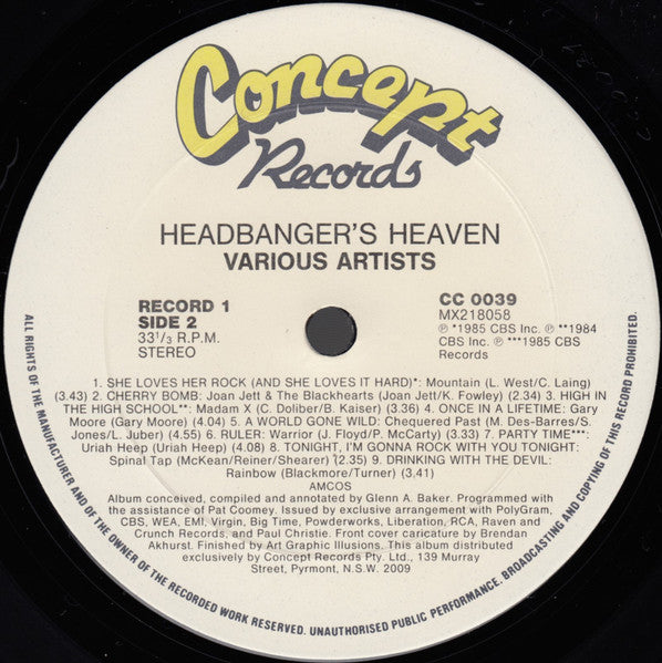 Various – Headbanger's Heaven (2xLP) LP vinyl record, image 4 of 7