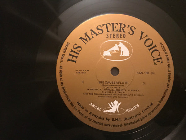 Wolfgang Amadeus Mozart, Otto Klemperer, Wilhelm Pitz, Philharmonia Orchestra, Philharmonia Chorus, Nicolai Gedda, Gerhard Unger, Walter Berry, Gundula Janowitz, Lucia Popp, Elisabeth Schwarzkopf, Christa Ludwig, Ruth-Margret Pütz, Marga... LP vinyl record, image 8 of 9