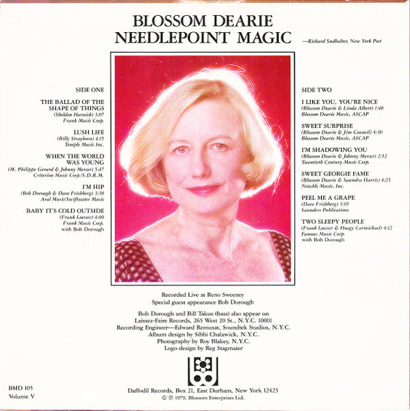 Blossom Dearie – Needlepoint Magic, Volume V LP vinyl record, image 2 of 4