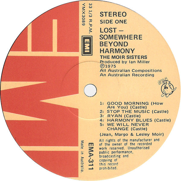 Moir Sisters – Lost-Somewhere Beyond Harmony LP vinyl record, image 4 of 9