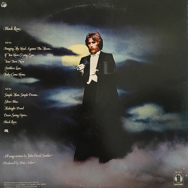 John David Souther – Black Rose LP vinyl record, image 4 of 6
