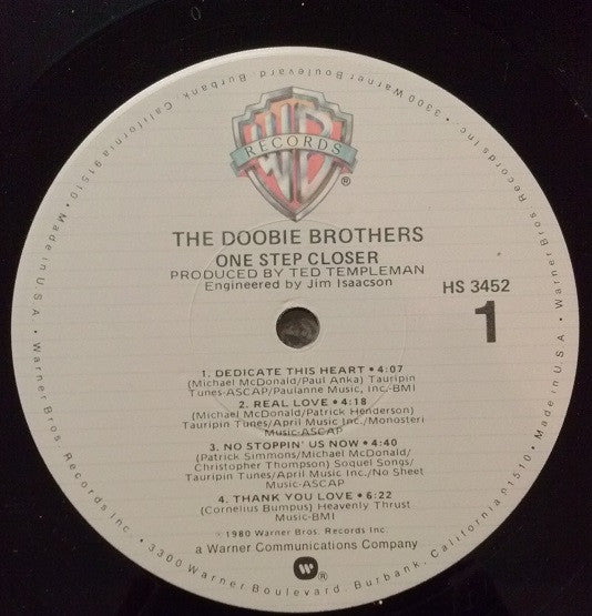 The Doobie Brothers – One Step Closer LP vinyl record, image 3 of 6