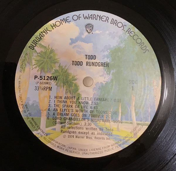 Todd Rundgren – Todd (2xLP) LP vinyl record, image 6 of 9