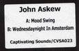 John Askew – Mood Swing / Wednesdaynight In Amsterdam 12" vinyl record, image 2 of 2