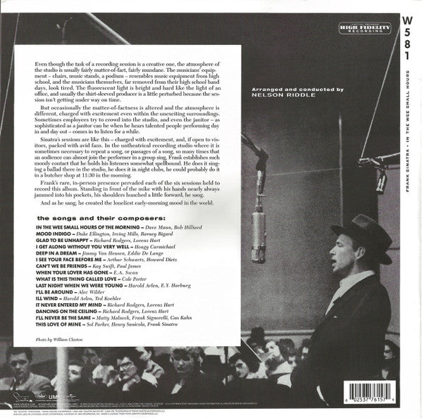 Frank Sinatra – In The Wee Small Hours LP vinyl record, image 2 of 10
