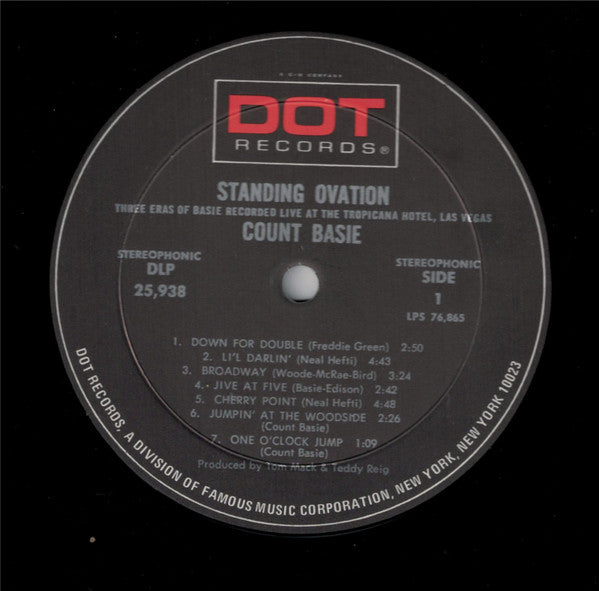 Count Basie – Standing Ovation LP vinyl record, image 3 of 4