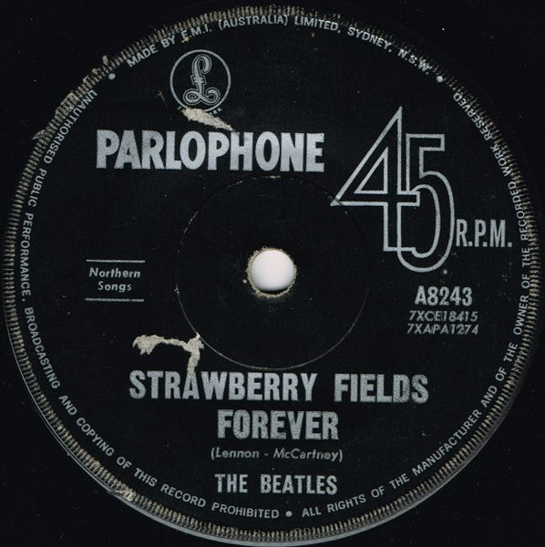 The Beatles – Strawberry Fields Forever / Penny Lane 7" vinyl record, image 3 of 4