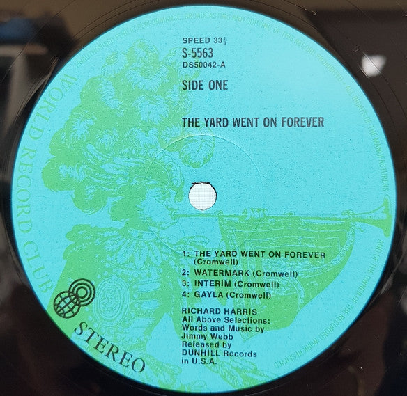 Richard Harris – The Yard Went On Forever... LP vinyl record, image 3 of 4