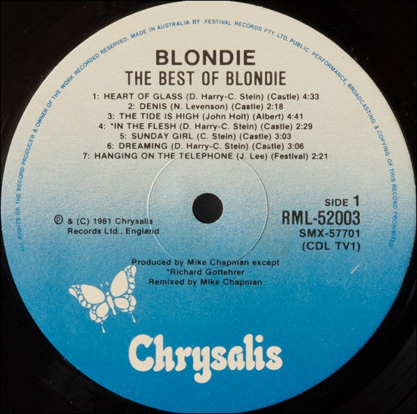 Blondie – The Best Of Blondie LP vinyl record, image 3 of 5