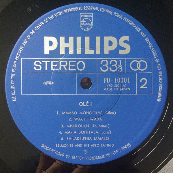 Belmonte & His Afro Latin 7 – Olé! LP vinyl record, image 8 of 8