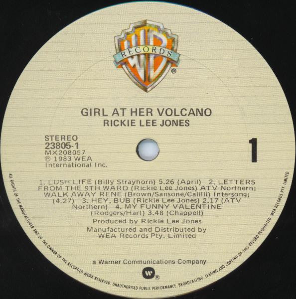 Rickie Lee Jones – Girl At Her Volcano LP vinyl record, image 3 of 4