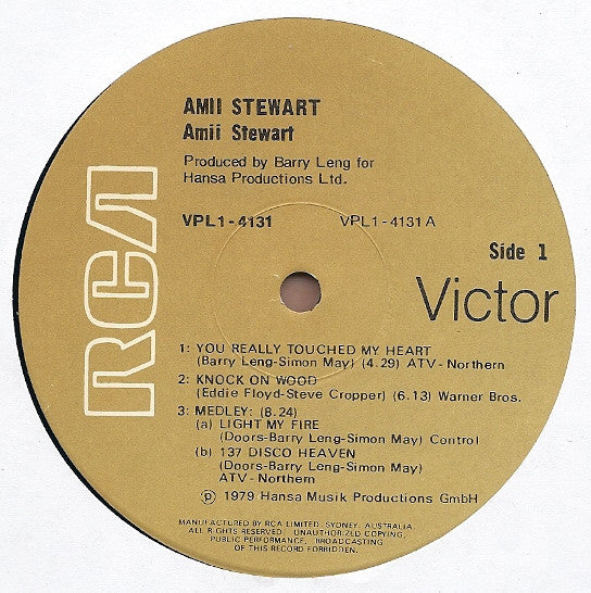 Amii Stewart – Amii Stewart LP vinyl record, image 5 of 6