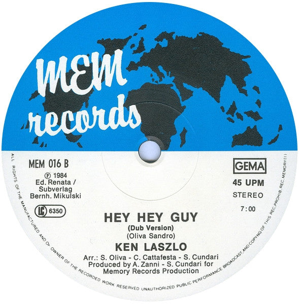 Ken Laszlo – Hey Hey Guy 12" vinyl record, image 4 of 4