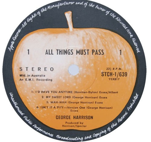 George Harrison – All Things Must Pass (3xLP) LP vinyl record, image 3 of 10