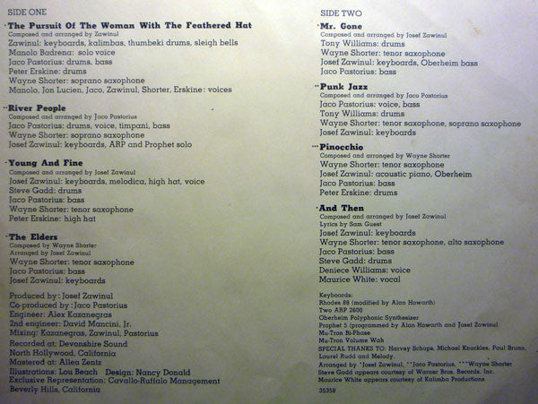 Weather Report – Mr. Gone LP vinyl record, image 5 of 5