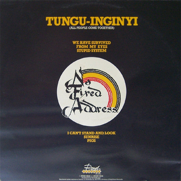 No Fixed Address – From My Eyes 12" vinyl record, image 2 of 6