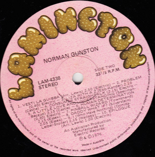 Norman Gunston – The Popular Ballad Animal LP vinyl record, image 4 of 4