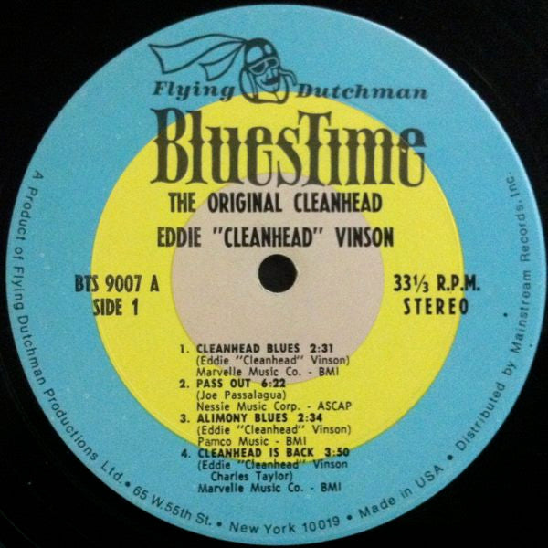 Eddie "Cleanhead" Vinson – The Original Cleanhead LP vinyl record, image 3 of 3
