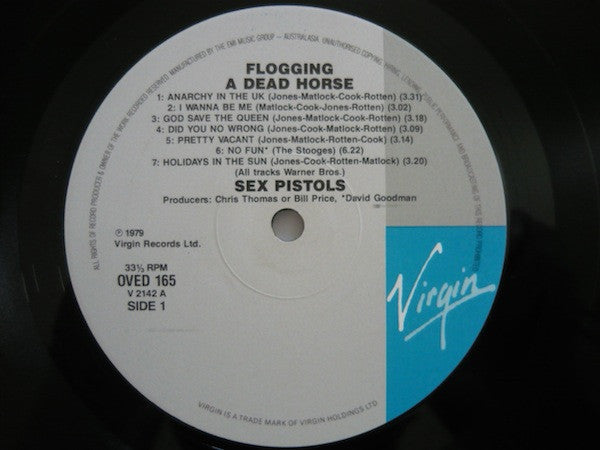 Sex Pistols – Flogging A Dead Horse LP vinyl record, image 2 of 3