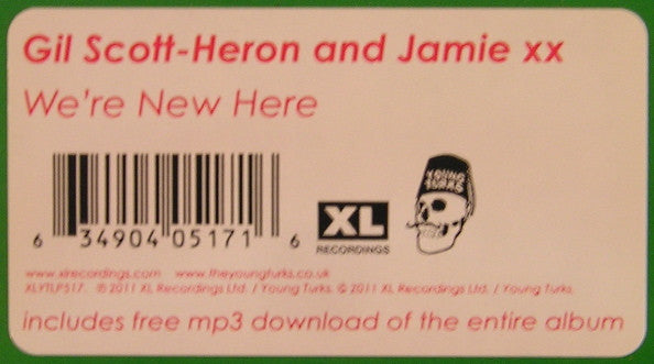 Gil Scott-Heron, Jamie xx – We're New Here LP vinyl record, image 2 of 2