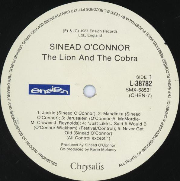 Sinéad O'Connor – The Lion And The Cobra LP vinyl record, image 3 of 7