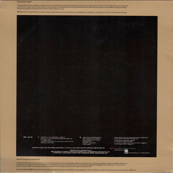 The Police – Ghost In The Machine LP vinyl record, image 2 of 4