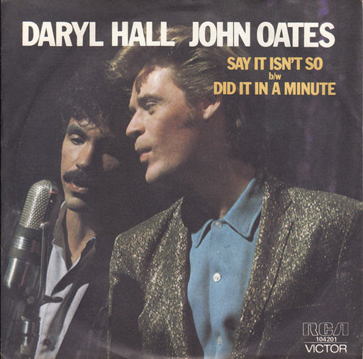Daryl Hall & John Oates – Say It Isn't So 7" vinyl record, image 1 of 4
