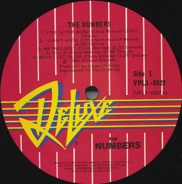 The Numbers – The Numbers LP vinyl record, image 3 of 4