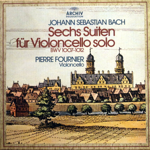Johann Sebastian Bach, Pierre Fournier – Sechs Suiten Für Violoncello Solo (BWV 1007-1012) LP vinyl record, image 1 of 8