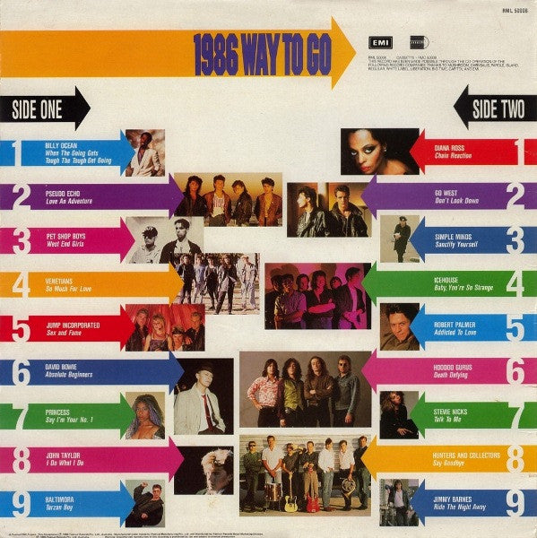 Various – 1986 Way To Go LP vinyl record, image 2 of 2