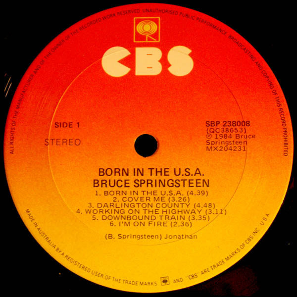 Bruce Springsteen – Born In The U.S.A. LP vinyl record, image 3 of 10