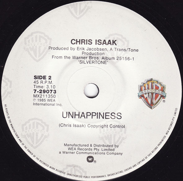 Chris Isaak – Dancin' 7" vinyl record, image 2 of 2