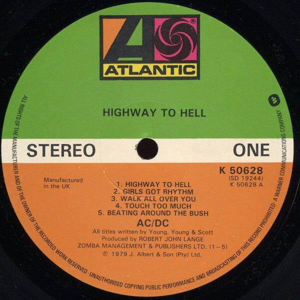 AC/DC – Highway To Hell LP vinyl record, image 3 of 8