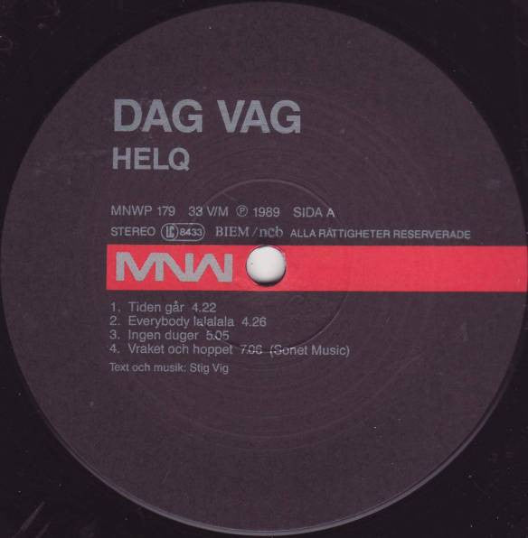 Dag Vag – Helq LP vinyl record, image 3 of 4