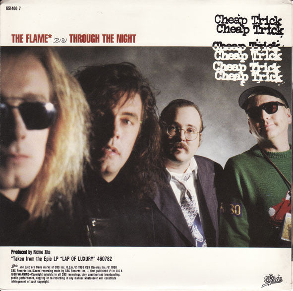 Cheap Trick – The Flame 7" vinyl record, image 4 of 4