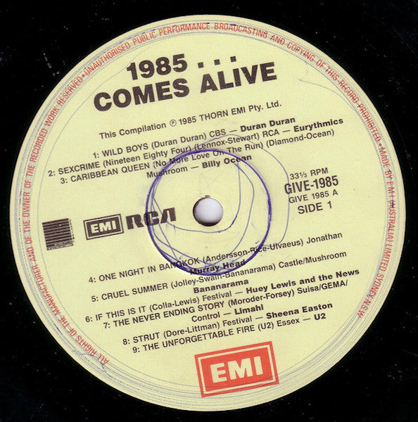 Various – 1985...Comes Alive LP vinyl record, image 4 of 6