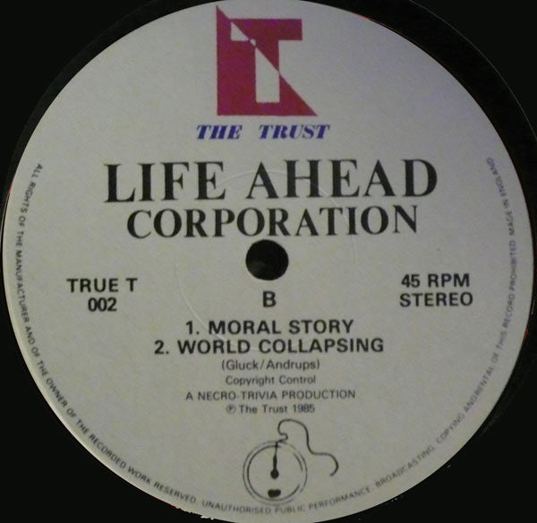 Life Ahead Corporation – Rich Man's Burden 12" vinyl record, image 3 of 3