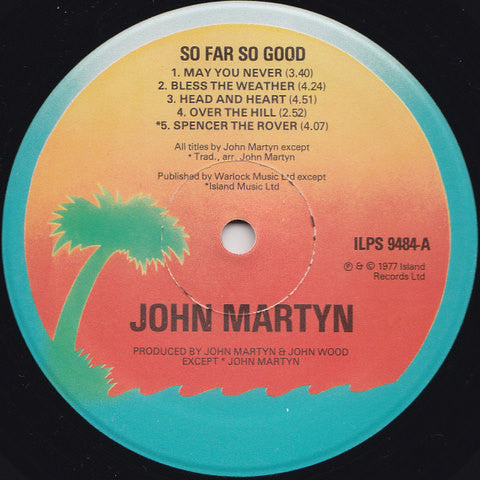 John Martyn – So Far So Good LP vinyl record, image 4 of 4