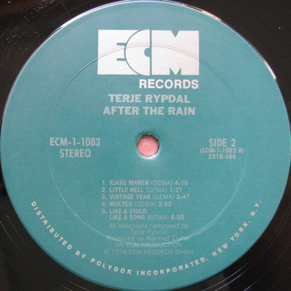 Terje Rypdal – After The Rain LP vinyl record, image 4 of 5