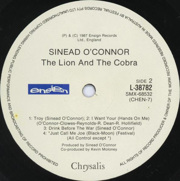 Sinéad O'Connor – The Lion And The Cobra LP vinyl record, image 4 of 7