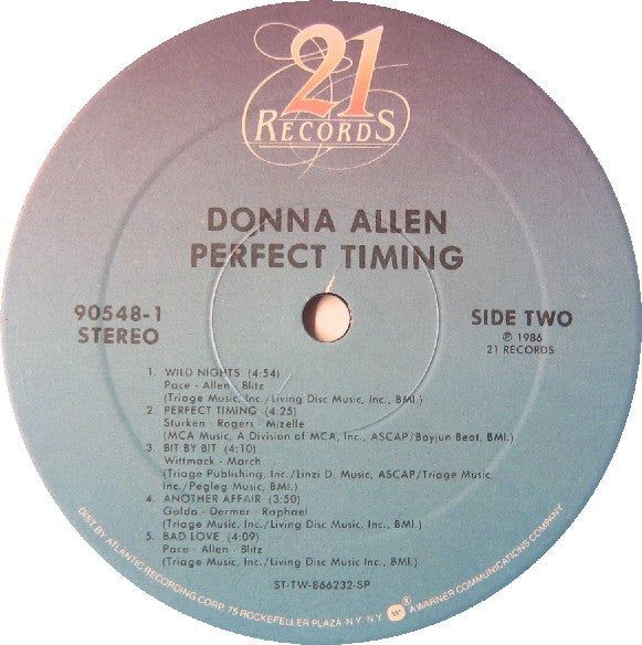 Donna Allen – Perfect Timing LP vinyl record, image 4 of 4