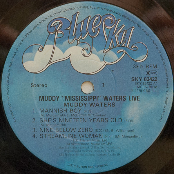 Muddy Waters – Muddy "Mississippi" Waters Live LP vinyl record, image 3 of 4