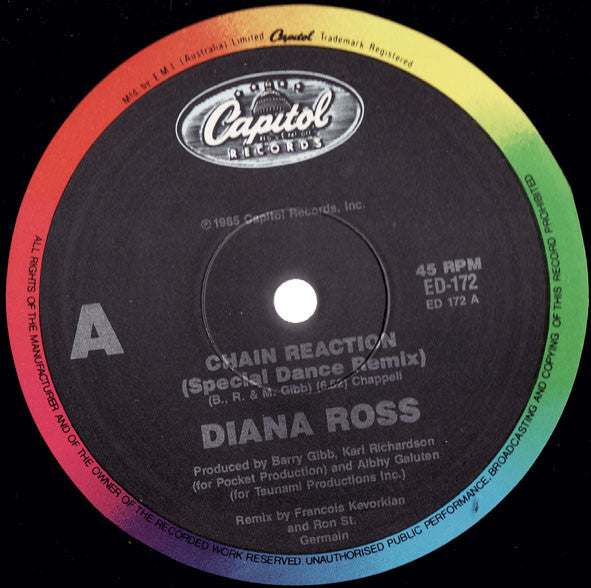 Diana Ross – Chain Reaction 12" vinyl record, image 3 of 4
