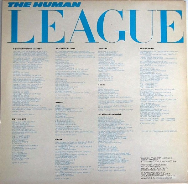 The Human League – Dare! LP vinyl record, image 3 of 4