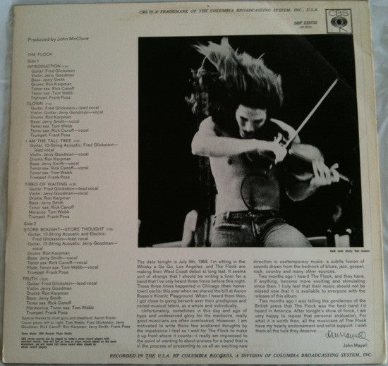 The Flock – The Flock LP vinyl record, image 2 of 4