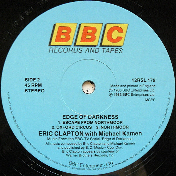 Eric Clapton, Michael Kamen – Edge Of Darkness 12" vinyl record, image 4 of 4