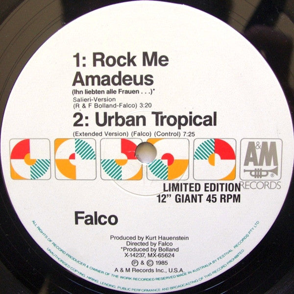 Falco – Rock Me Amadeus (Special Salieri Club Mix) 12" vinyl record, image 4 of 4