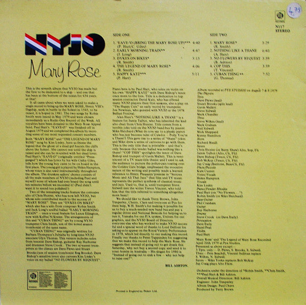 National Youth Jazz Orchestra – Mary Rose LP vinyl record, image 2 of 3