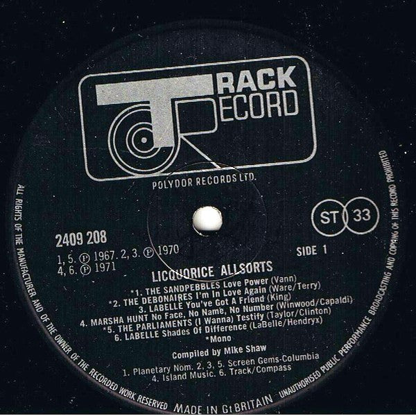 Various – Liquorice Allsorts LP vinyl record, image 3 of 3